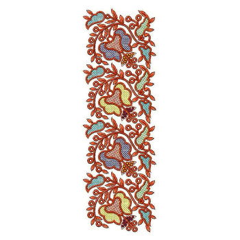 Butterfly Style Big Border Embroidery Design 24919