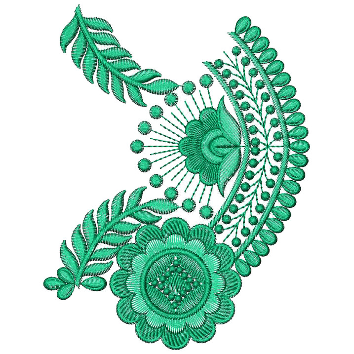 Colombian Style Border Embroidery Design 25399