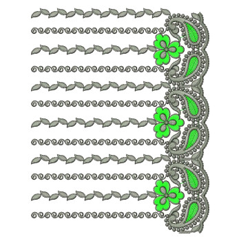 Curtain Border Embroidery Design 25371