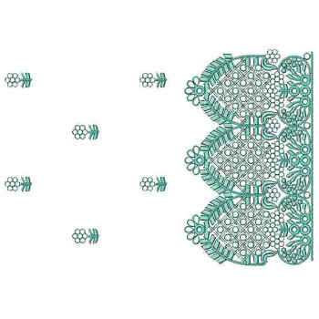 Cushioning Stitches With Start Embroidery Design 24786