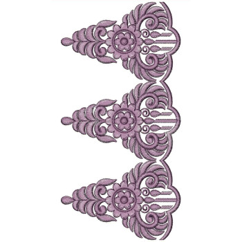 Cut Work Lace Embroidery Design 25401