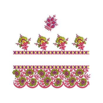 Embroidery Border For Dress