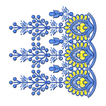 Exciting Saree Border Embroidery Design 25338