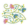 Floral Border Embroidery Design