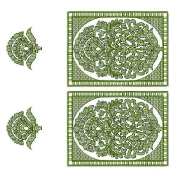 Free Hand Jall Border Embroidery Design 24768