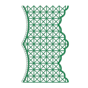 Freestanding Cut Work Wedding Dress Embroidery Design 24707