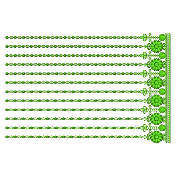 Full Embroidery Curtain Design 25343