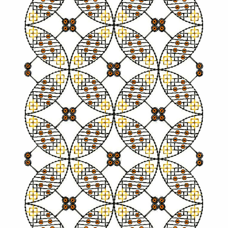Geometric Allover Machine Embroidery Designs 25537