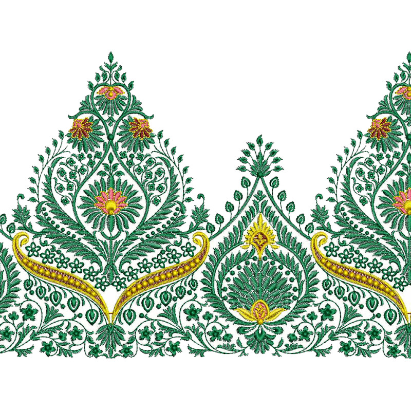 Malaysian Embroidery Border