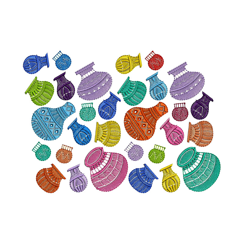 Matka Embroidery Border Design