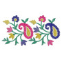 Mexican Embroidery Border Design