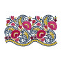 Mexican Flower Embroidery Pattern
