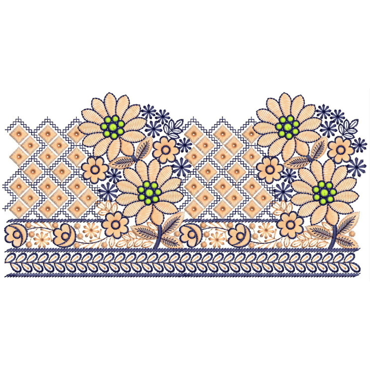 Native American Embroidery Border