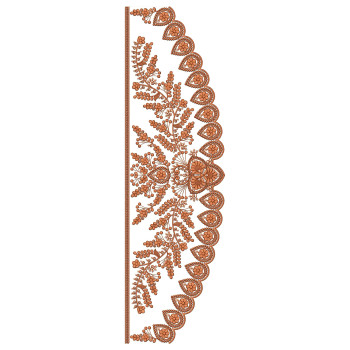New Curtain Border Embroidery Design 25376