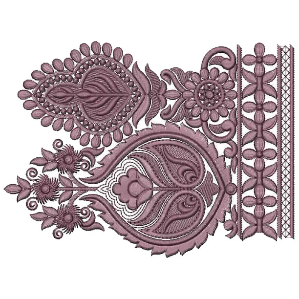 Party Wear Dress Border Design 25410