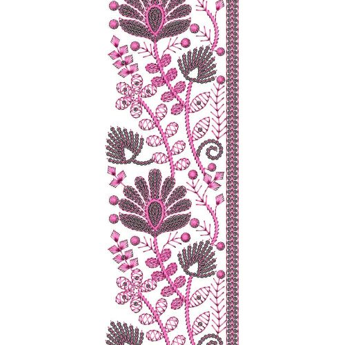 Pink Color Lace Embroidery Designs 25530