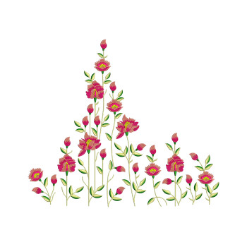 Rose Border Embroidery Design