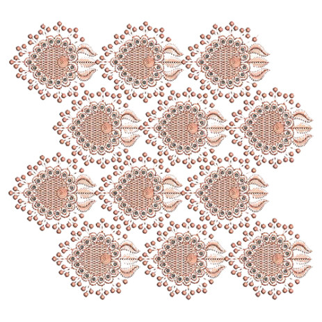 Sequins Embroidery Border For Shervani