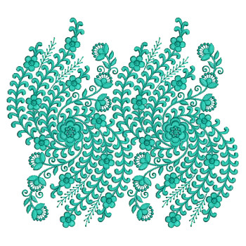 Sheer Curtains Embroidery Design