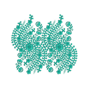 Sheer Curtains Embroidery Design