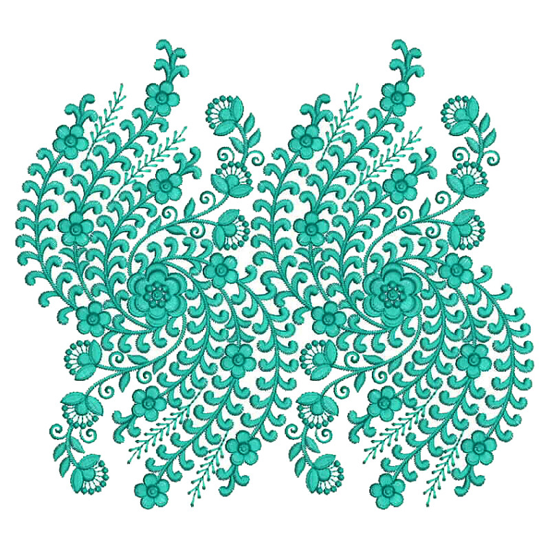 Sheer Curtains Embroidery Design