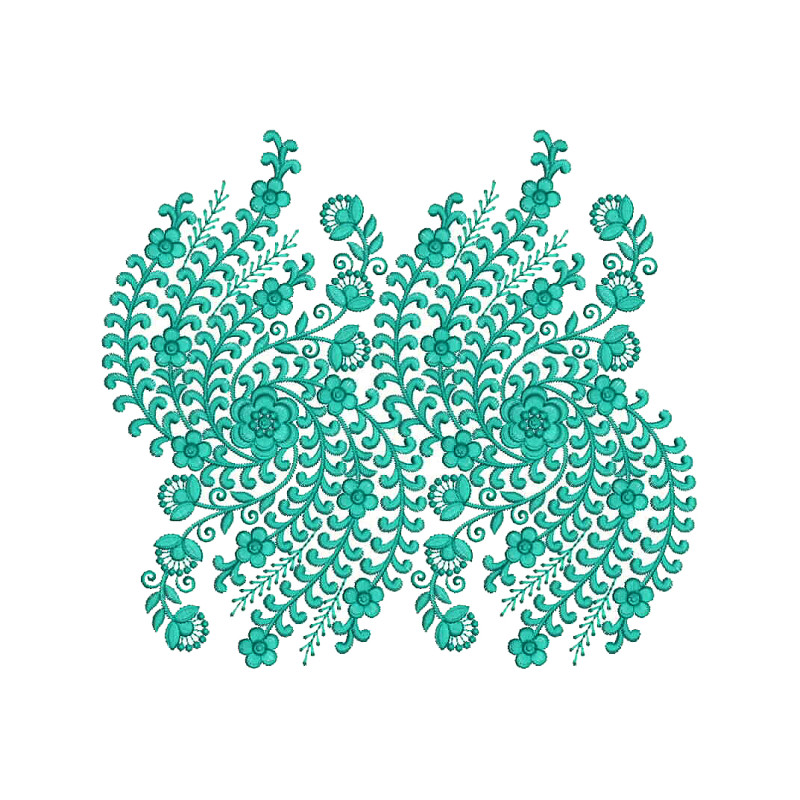 Sheer Curtains Embroidery Design