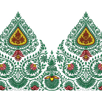 Traditional Mexican Embroidery Design