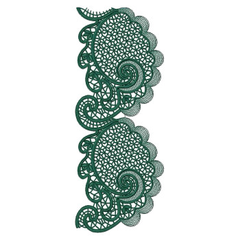 Trim Border Embroidery Design 25012