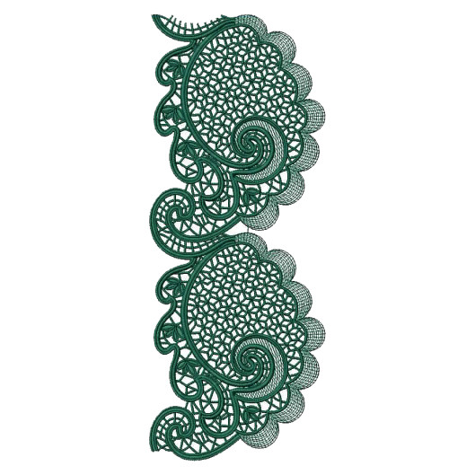 Trim Border Embroidery Design 25012