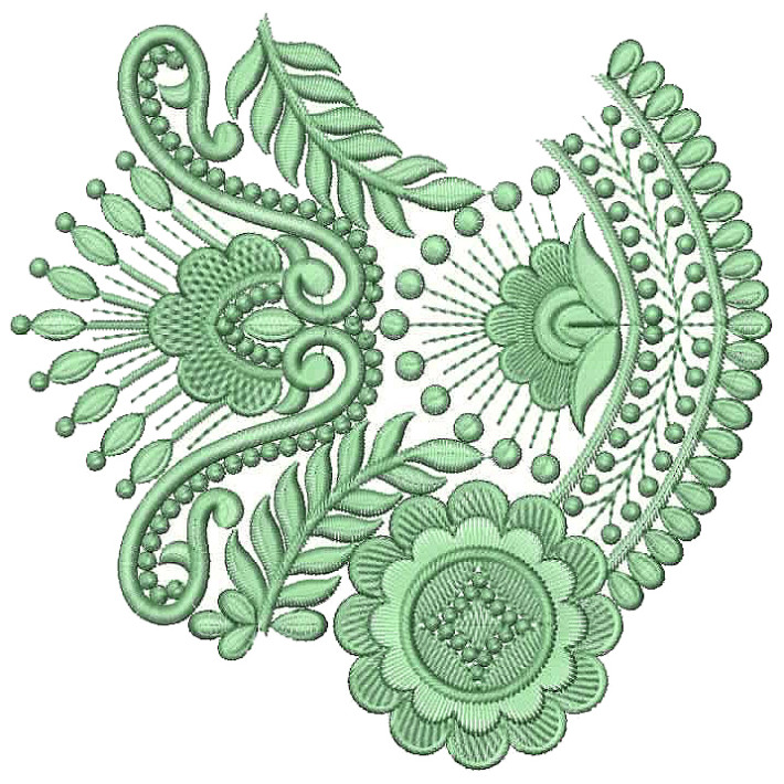 Unique Big Border Embroidery Design 25398