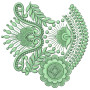 Unique Big Border Embroidery Design 25398