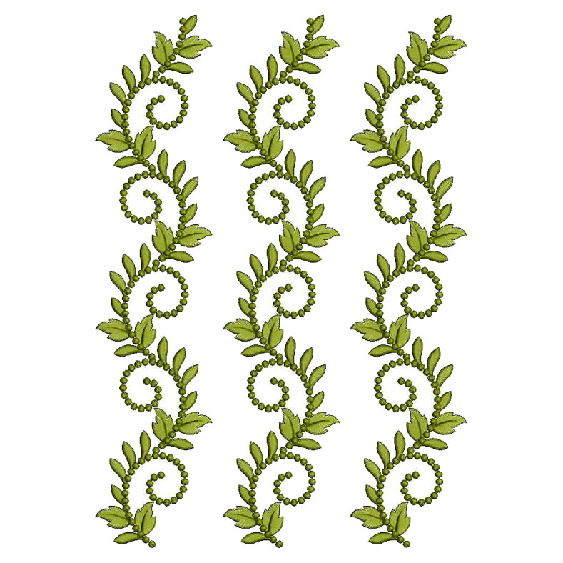 Wave Style Embroidery Design 25340