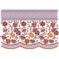 Embroidery Border With Sequins