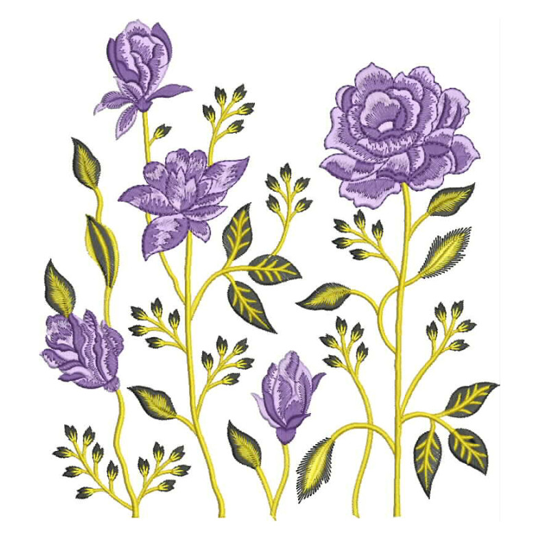 Western Dress And Skirt Embroidery Design