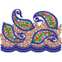 Traditional Paisley Border Embroidery