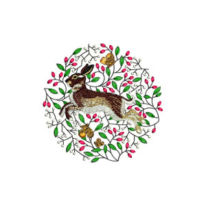 Rabbit Machine Embroidery Designs 21140