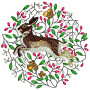 Rabbit Machine Embroidery Designs 21140