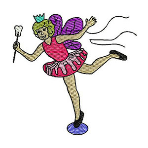 Ballerina Stick Girl Embroidery Design 21284