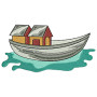 Boat Embroidery Design 22244