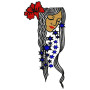 Amarican Indian Women  Embroidery Design 22245