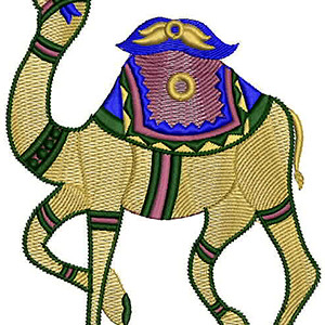 Arabian Camel Embroidery Design 22252