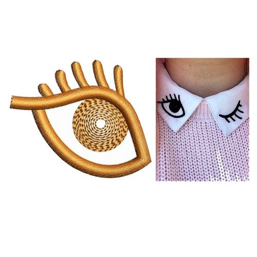 New Creative Embroidery Ideas Print Collar 30302