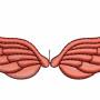 Angel Wings Embroidery Designs 25632