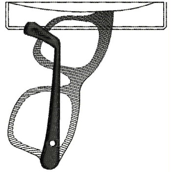 Baby T-shirt Embroidery Glasses Design 24880