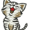 Cute Kitten Embroidery Design 25637