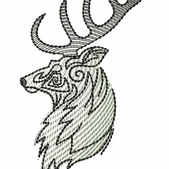 Forest Deer Embroidery Designs 25634