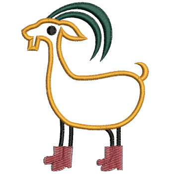 Goat Embroidery Designs 25625