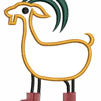 Goat Embroidery Designs 25625
