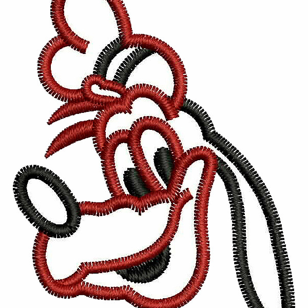 Goofy Embroidery Designs 25621