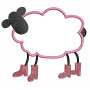 Sheep Outline Machine Embroidery Designs 25626